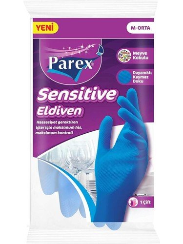 Parex Sensitive Bulaşık Eldiveni M-Boy