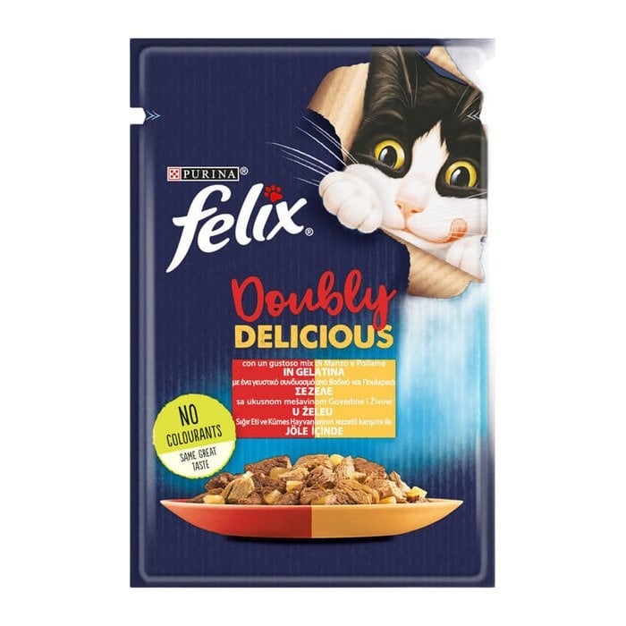 Purina Felix Sığır&Tavuklu Kedi Yaş Mama 85 G