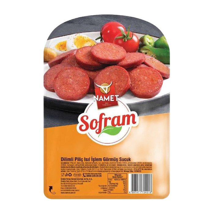 Namet Sofram Sucuk 200Gr Dilimli Piliç Işıl İşlem Görmüş