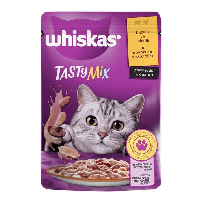 Whiskas Pounch 85Gr Kuzu Ve Hindili