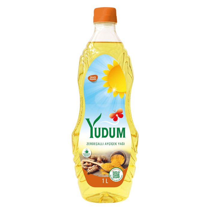 Yudum Ayçiçek Yağ 1L Zerdeçallı