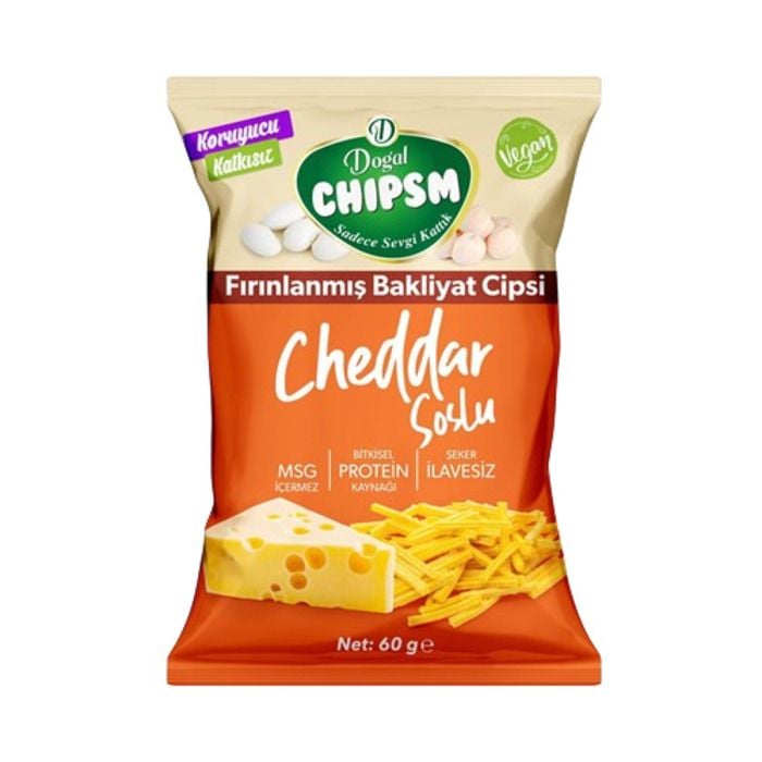 Doğal Chıpsm Cheddar Soslu 60Gr