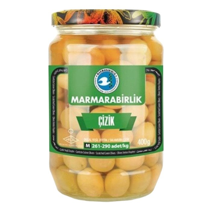 Marmarabirlik Yeşil Zeytin 400Gr Çizik (KB.201-230)