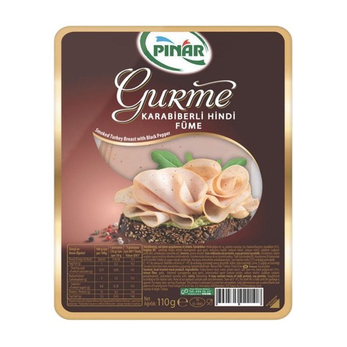 Pınar Hindi Füme Karabiberli Gurme 110Gr