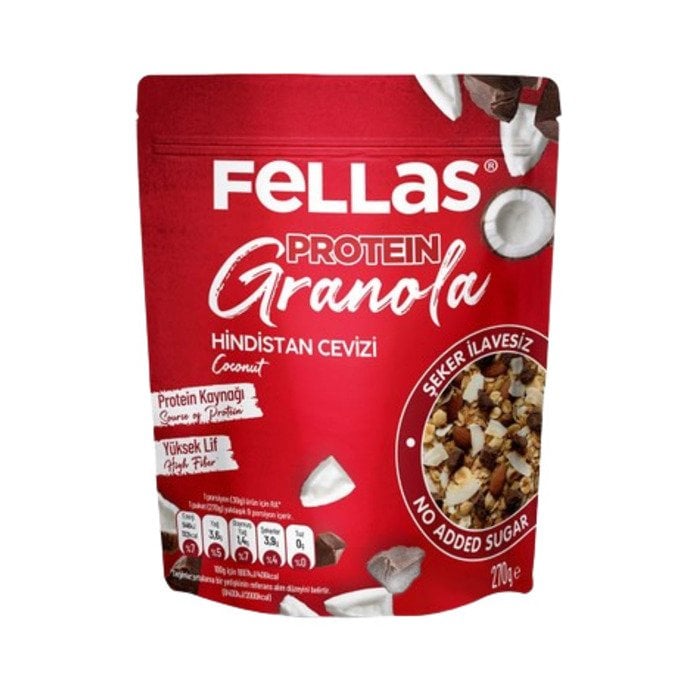 Fellas Granola 270G H.Cevizi Kakaolu Vegan