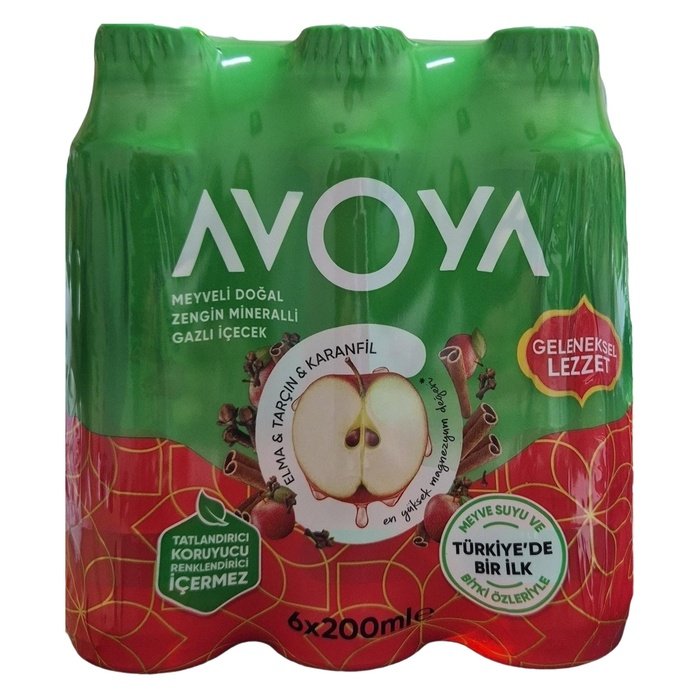 Avoya Meyveli Elma&Tarçın&Karanfil Maden Suyu 6*200 ml
