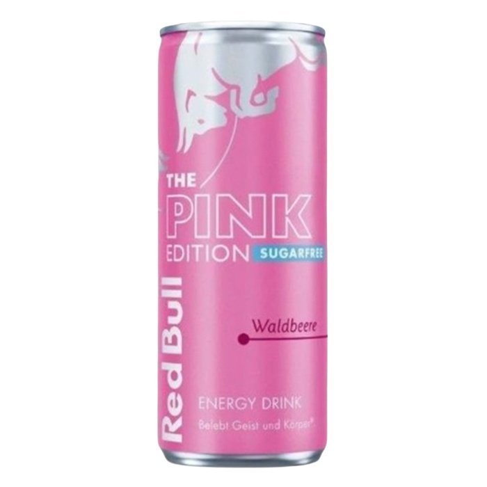 Redbull 250Ml Energy Drink Pink Sugarfree