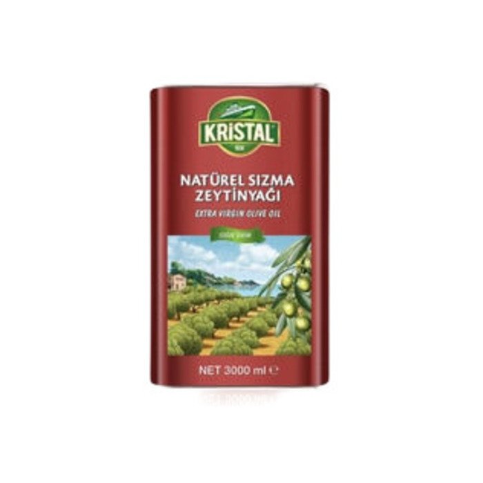 Kristal Natural Sızma Zeytinyağı 3Lt Teneke