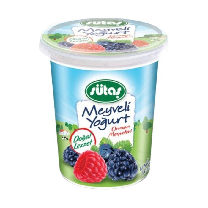 Sütaş Meyveli Yoğurt 500Gr Orman Meyveli