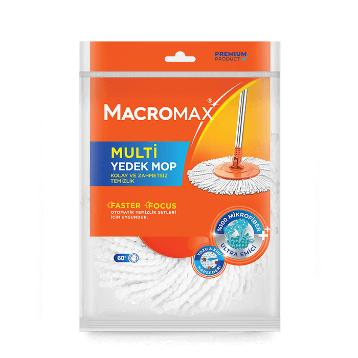 Macromax Multi Yedek Mop Yuvarlak