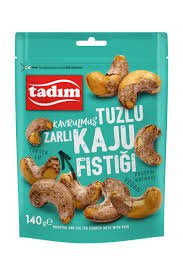 Tadım Tuzlu Kavrulmuş Zarlı Kaju 140Gr