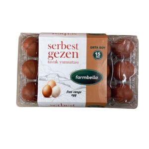 Farmbella Gezen Tavuk Yumurta 15'Li