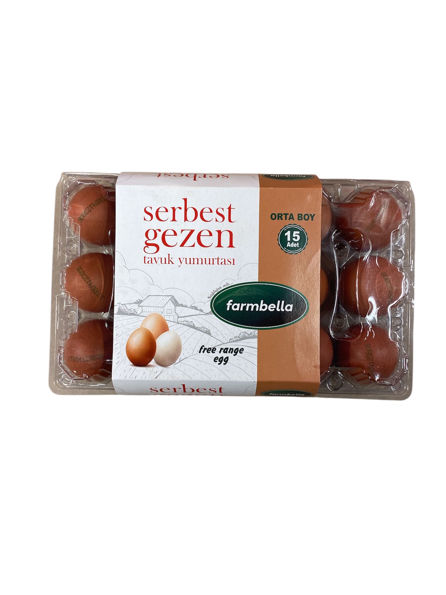 Farmbella Gezen Tavuk Yumurta  15'Li